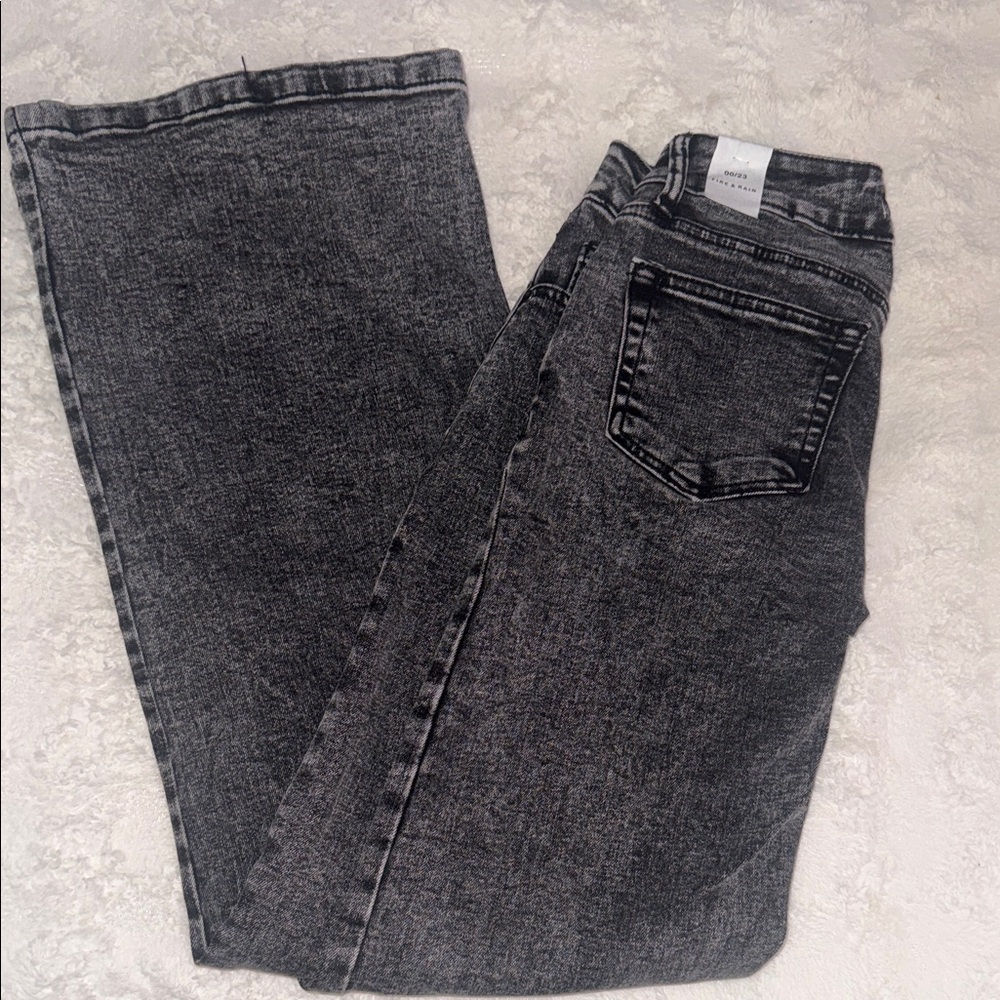 Black Acid Wash Jeans